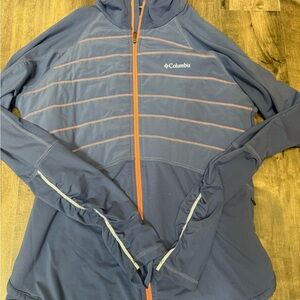 Columbia Blue and Orange Women's Top